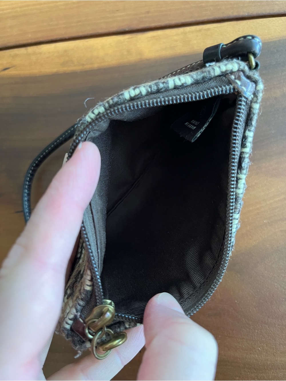 Vintage Coach Wool Wristlet - Picture 7 of 10